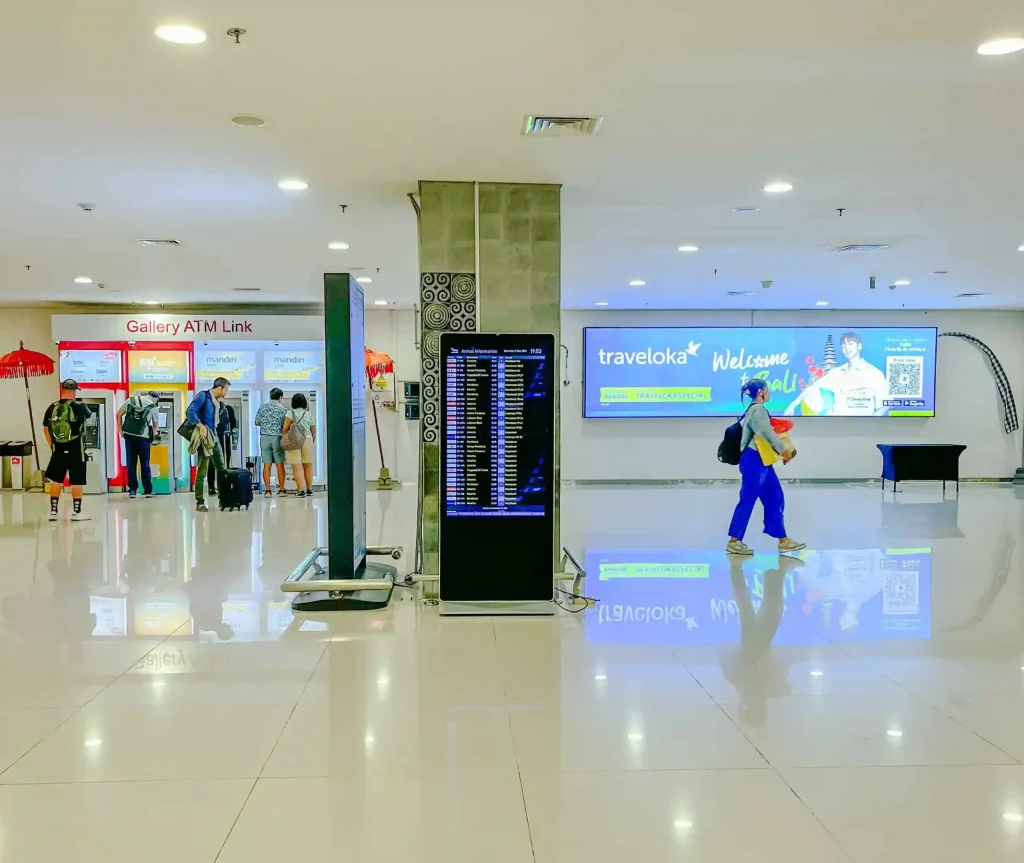 Interior of Ngurah Rai International Airport terminal, Bali