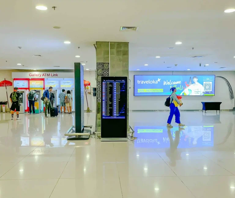 Interior of Ngurah Rai International Airport terminal, Bali